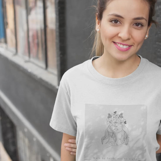 minimalist biblical design women - PDF, SVG, JPG and PNG, Portrait and Square T shirt Design Print