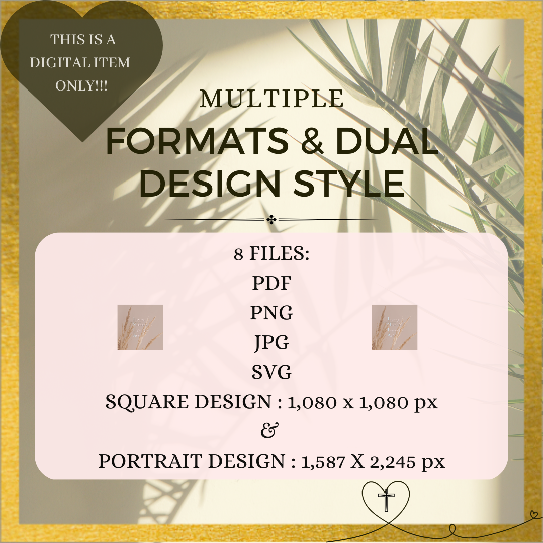 Sizes, Styles and Formats for digital design files