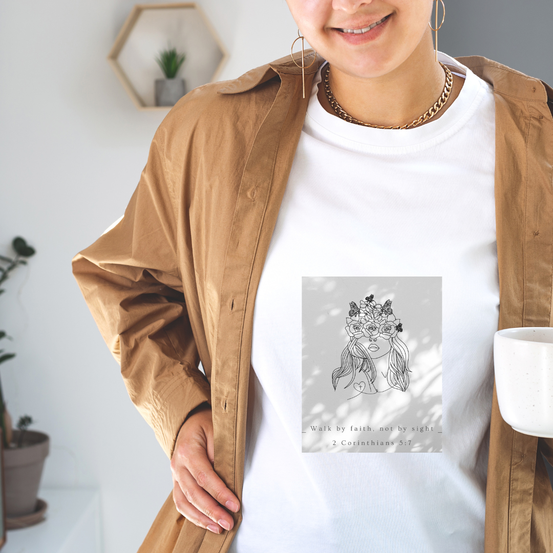 minimalist biblical design women - PDF, SVG, JPG and PNG, Portrait and Square Tshirt Design Print